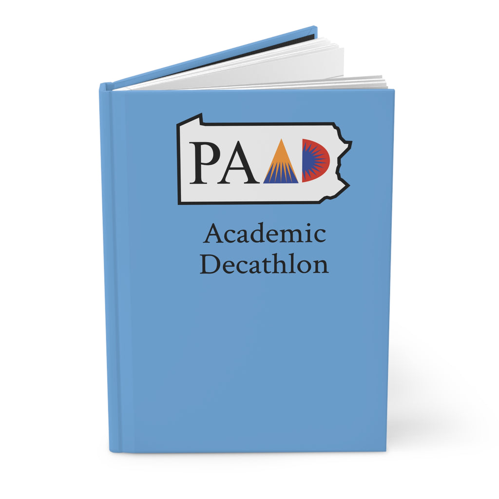 Academic Decathlon PA Logo Hardcover Journal — Matte Blue