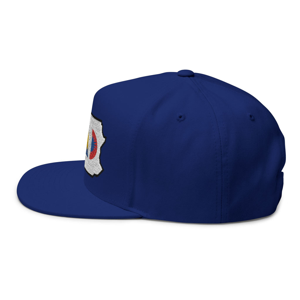PAAD State Outline Embroidered Flat Bill Cap