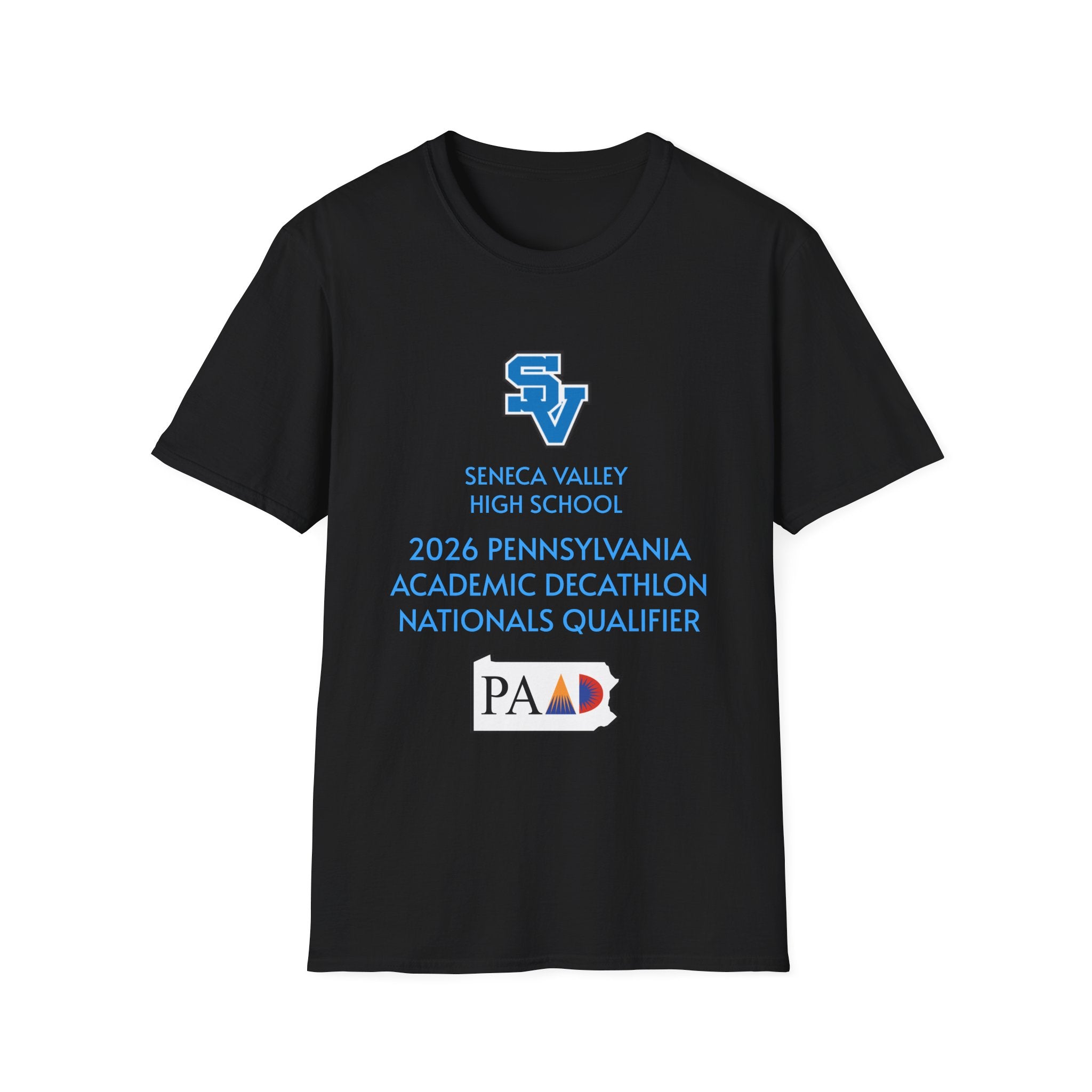 Seneca Valley - 2026 Pennsylvania Academic Decathlon National Qualifier T-Shirt