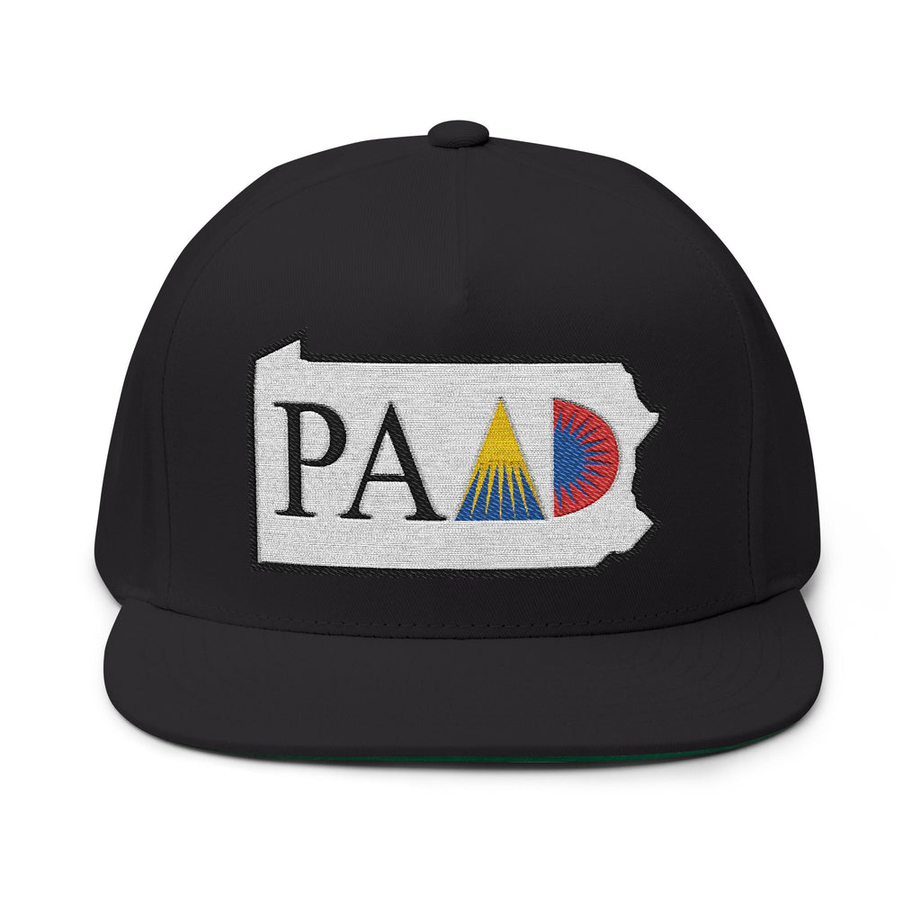 PAAD State Outline Embroidered Flat Bill Cap