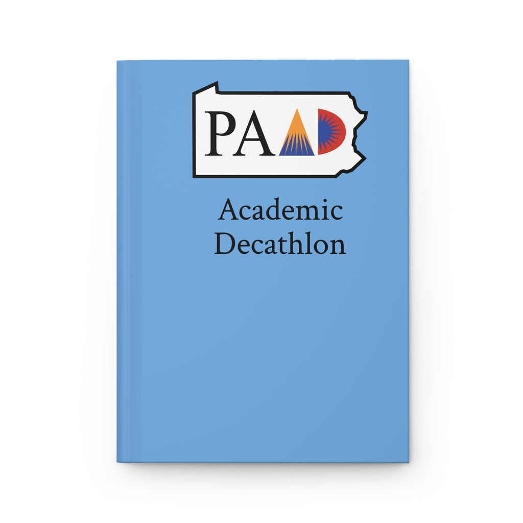 Academic Decathlon PA Logo Hardcover Journal — Matte Blue